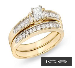 13-Carat-Diamond-14K-Yellow-Gold-Diamond-Bridal-Engagement-Ring